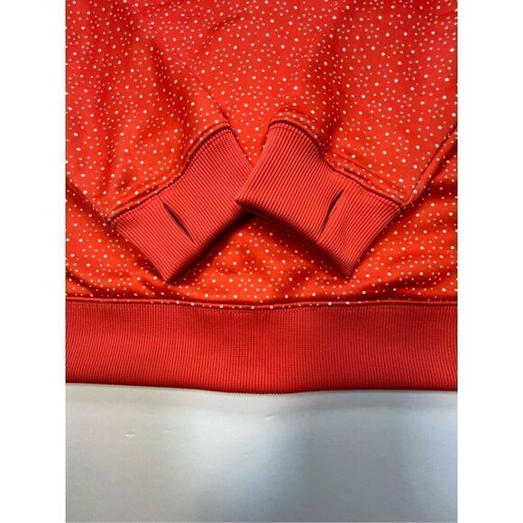 Burton Girls Orange White Dot Fleece Full Zip Hoodie Burton Embroidered Size XL - Picture 7 of 14